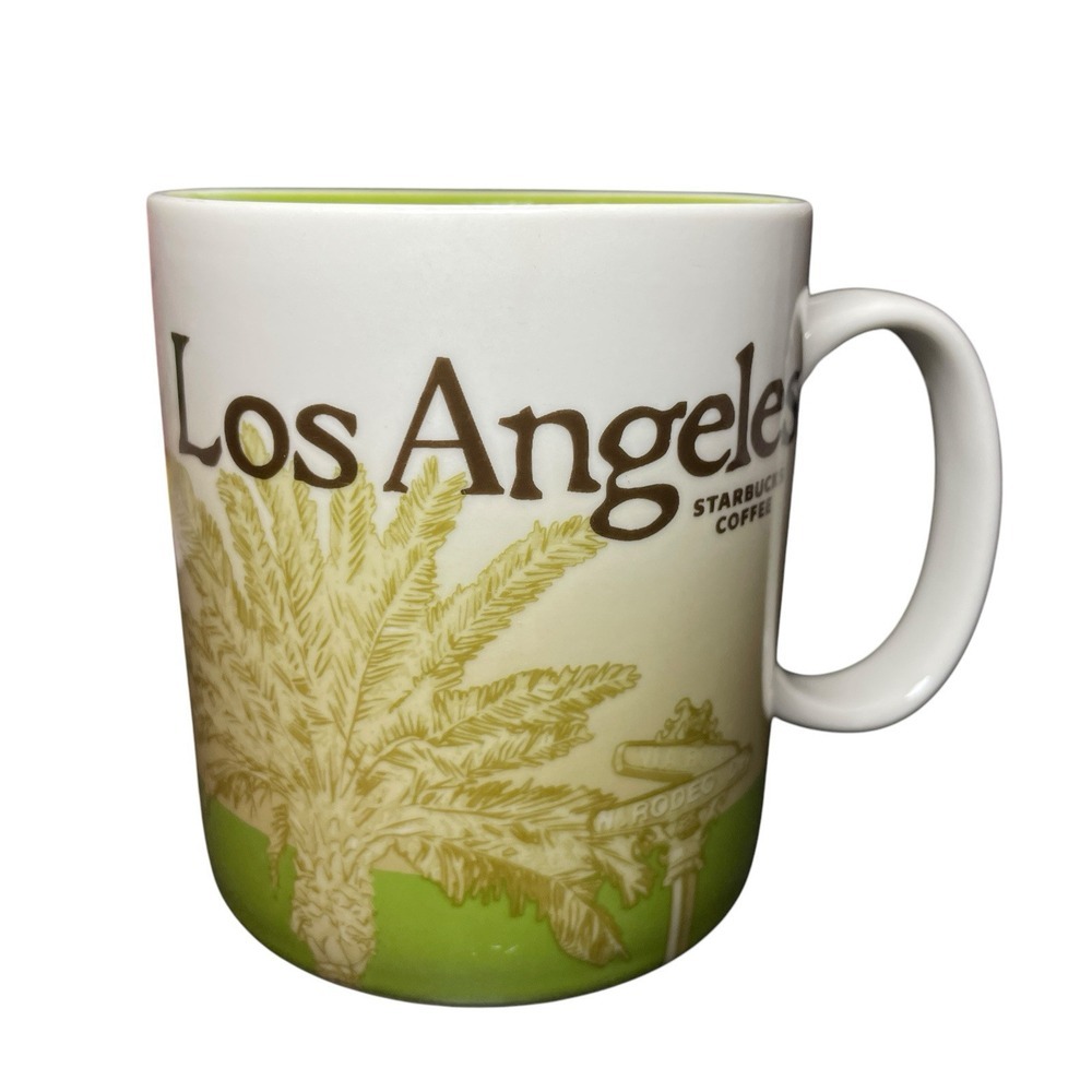 2012 Starbucks Global Icon Collector's Series Los Angeles 16oz Ceramic Mug Cup - Picture 1 of 9